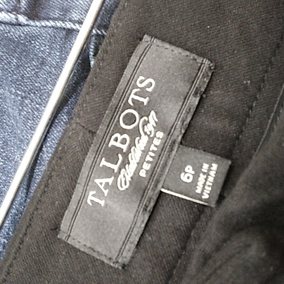 Talbots Petites Modern Fit Black Straight Leg Pants - Picture 2 of 5
